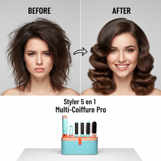 5 en 1 Multi Styler nouveau Design sèche-cheveux pour cheveux 5 en 1 styler avec baril de friser brosse à Air chaud outil de coiffure MultiStyler