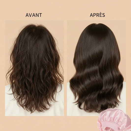 1pc Women's Solid Color Satin Wide-Brimmed Shower Cap, Suitable For Daily Use Silk Bonnet Satin Bonnet