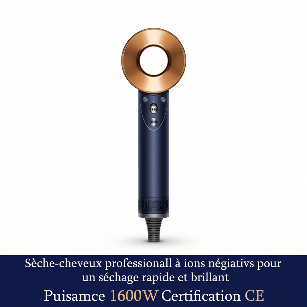 SenCiciMen sèche-cheveux professionnel sèche-cheveux à ions négatifs sèche-cheveux sans feuilles à séchage rapide Salon maison température constante soins des cheveux