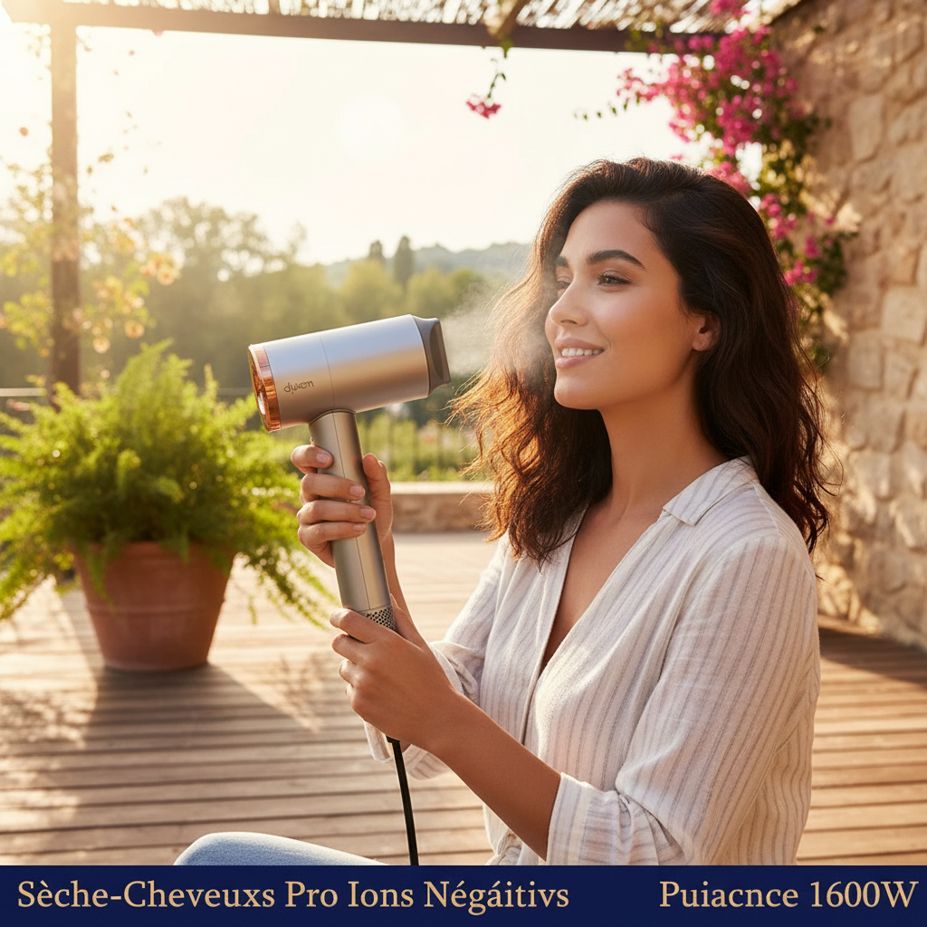 SenCiciMen sèche-cheveux professionnel sèche-cheveux à ions négatifs sèche-cheveux sans feuilles à séchage rapide Salon maison température constante soins des cheveux