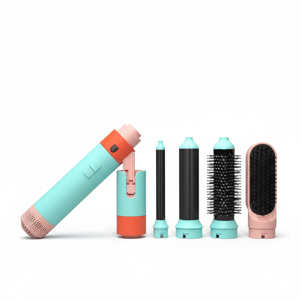 5 en 1 Multi Styler nouveau Design sèche-cheveux pour cheveux 5 en 1 styler avec baril de friser brosse à Air chaud outil de coiffure MultiStyler