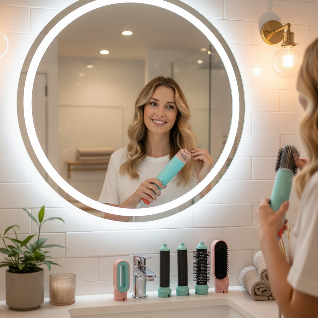 5 en 1 Multi Styler nouveau Design sèche-cheveux pour cheveux 5 en 1 styler avec baril de friser brosse à Air chaud outil de coiffure MultiStyler